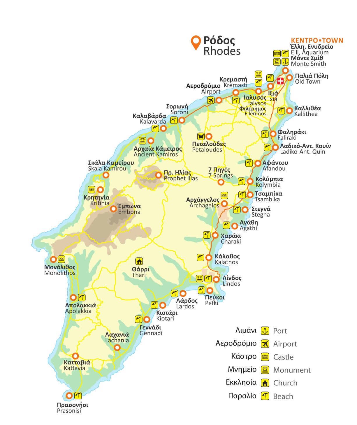 Rhodes map