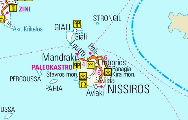 Nisyros map